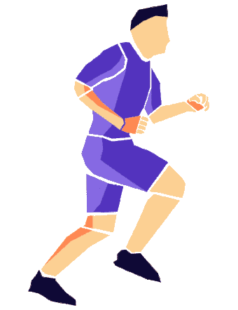 Vector animated GIF of running man